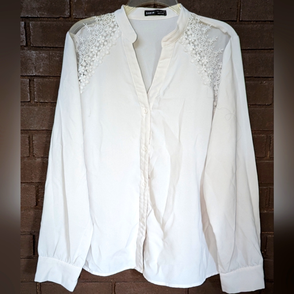 White blouse size L